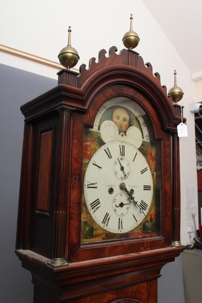 A MAHOGANY LONGCASE signed Chapman Chatham Image