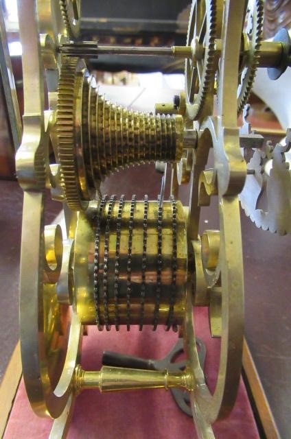 A BRASS SKELETON CLOCK Image