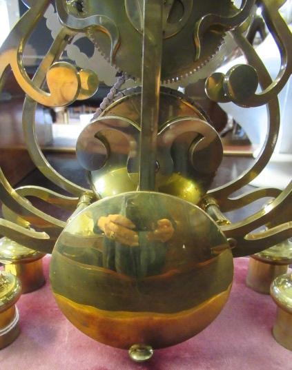 A BRASS SKELETON CLOCK Image