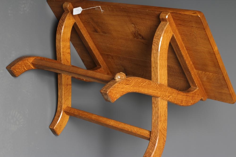 A PETER HEAP ADZED OAK COFFEE TABLE Image