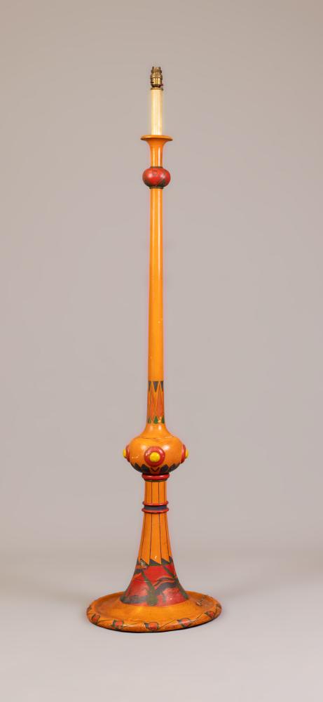 AN OMEGA WORKSHOP STYLE STANDARD LAMP, early 20th century Image