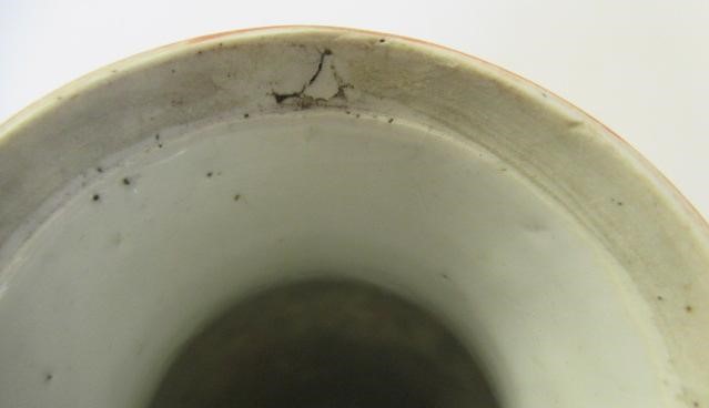 A CANTONESE PORCELAIN VASE AND COVER of small proportions Image