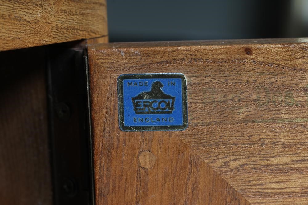 AN ERCOL LIGHT ELM SIDEBOARD Image