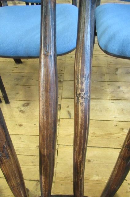 A PRIMITIVE STICK BACK WINDSOR ARMCHAIR Image