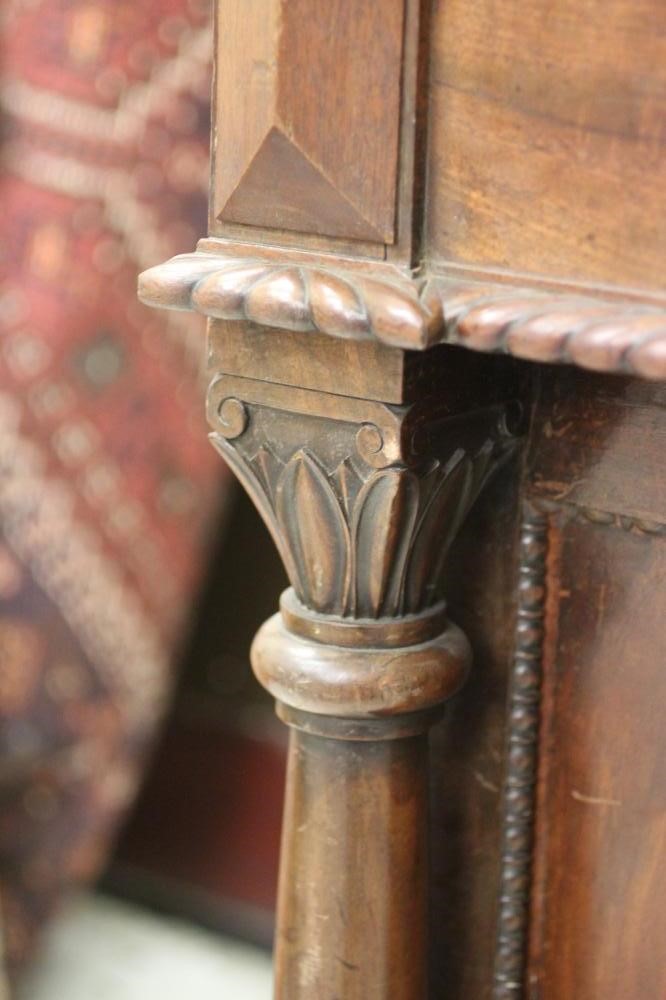 A REGENCY MAHOGANY PEDESTAL SIDEBOARD Image