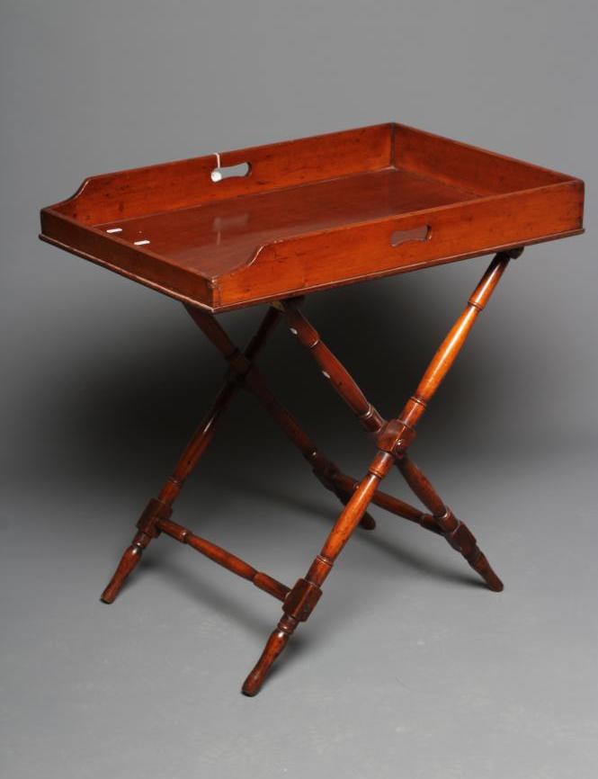 A VICTORIAN MAHOGANY BUTLERS TRAY Image