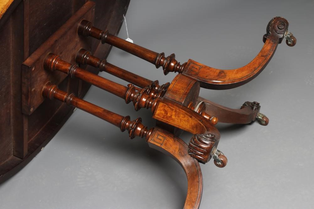 A MID VICTORIAN BURR WALNUT CENTRE TABLE Image