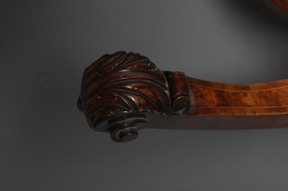 A MID VICTORIAN BURR WALNUT CENTRE TABLE Image