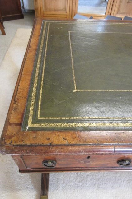 A REGENCY MAHOGANY LIBRARY TABLE Image