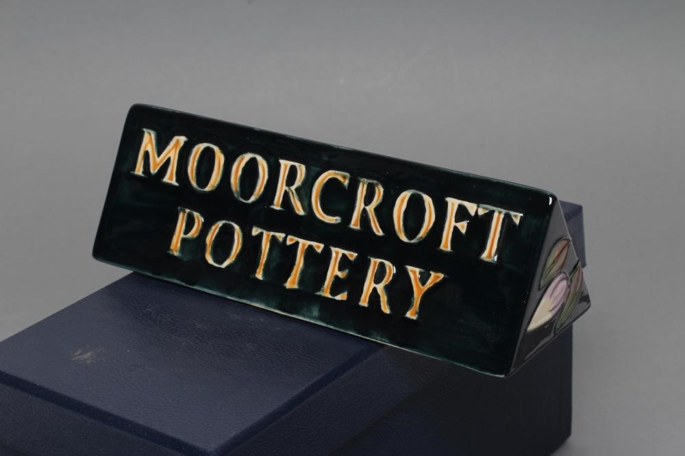 A MOORCROFT POTTERY SIGN Image