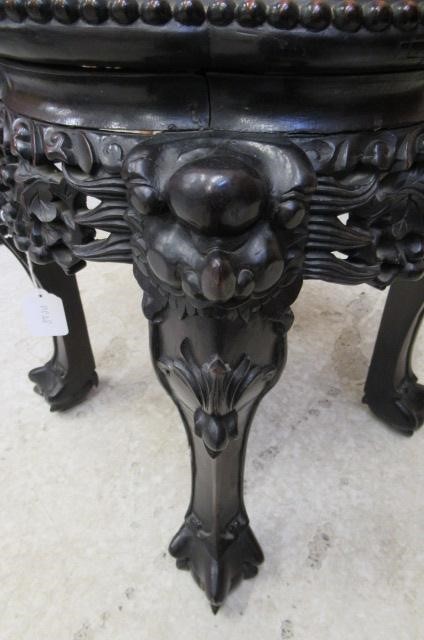 A CHINESE PADOUK WOOD JARDINIERE STAND Image