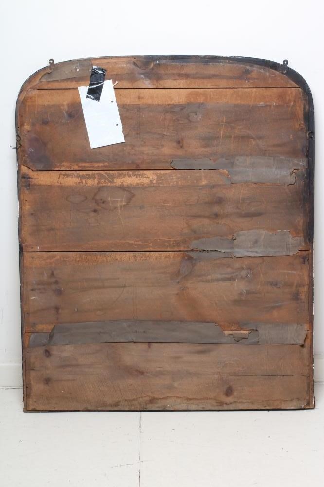 A VICTORIAN EBONSIED AND FAUX TORTOISESHELL PIER GLASS Image