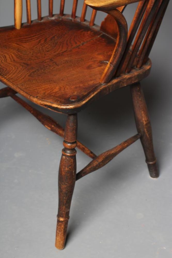 AN ASH AND ELM WINDSOR ARMCHAIR Image