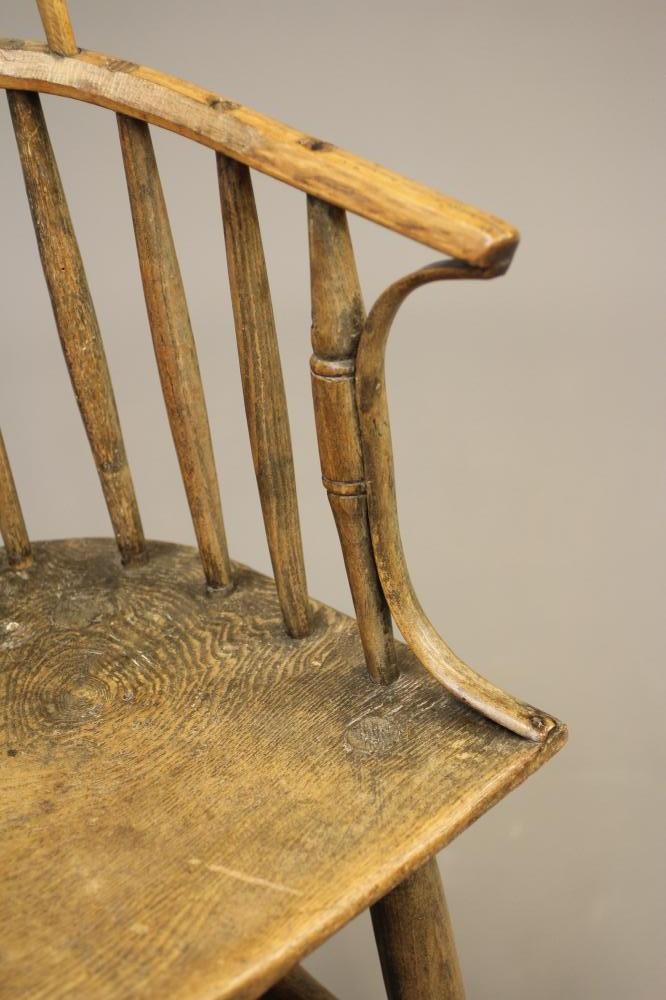 A VALE OF YORK ASH AND ELM STICK BACK WINDSOR ARMCHAIR Image