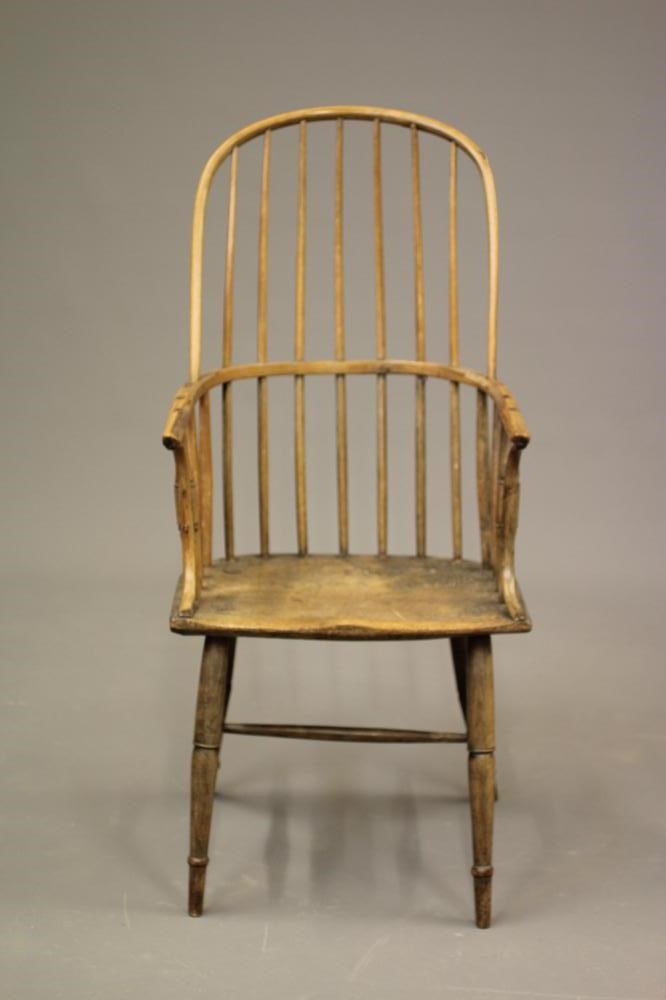 A VALE OF YORK ASH AND ELM STICK BACK WINDSOR ARMCHAIR Image