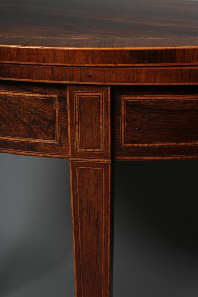 A GEORGIAN ROSEWOOD FOLDING CARD TABLE Image