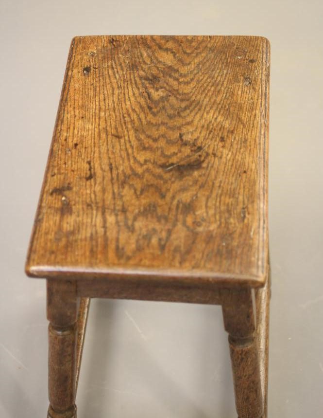 A JOINED OAK STOOL Image