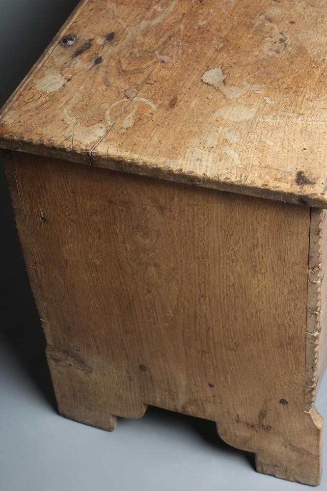 AN ELM BOARDED CHEST Image