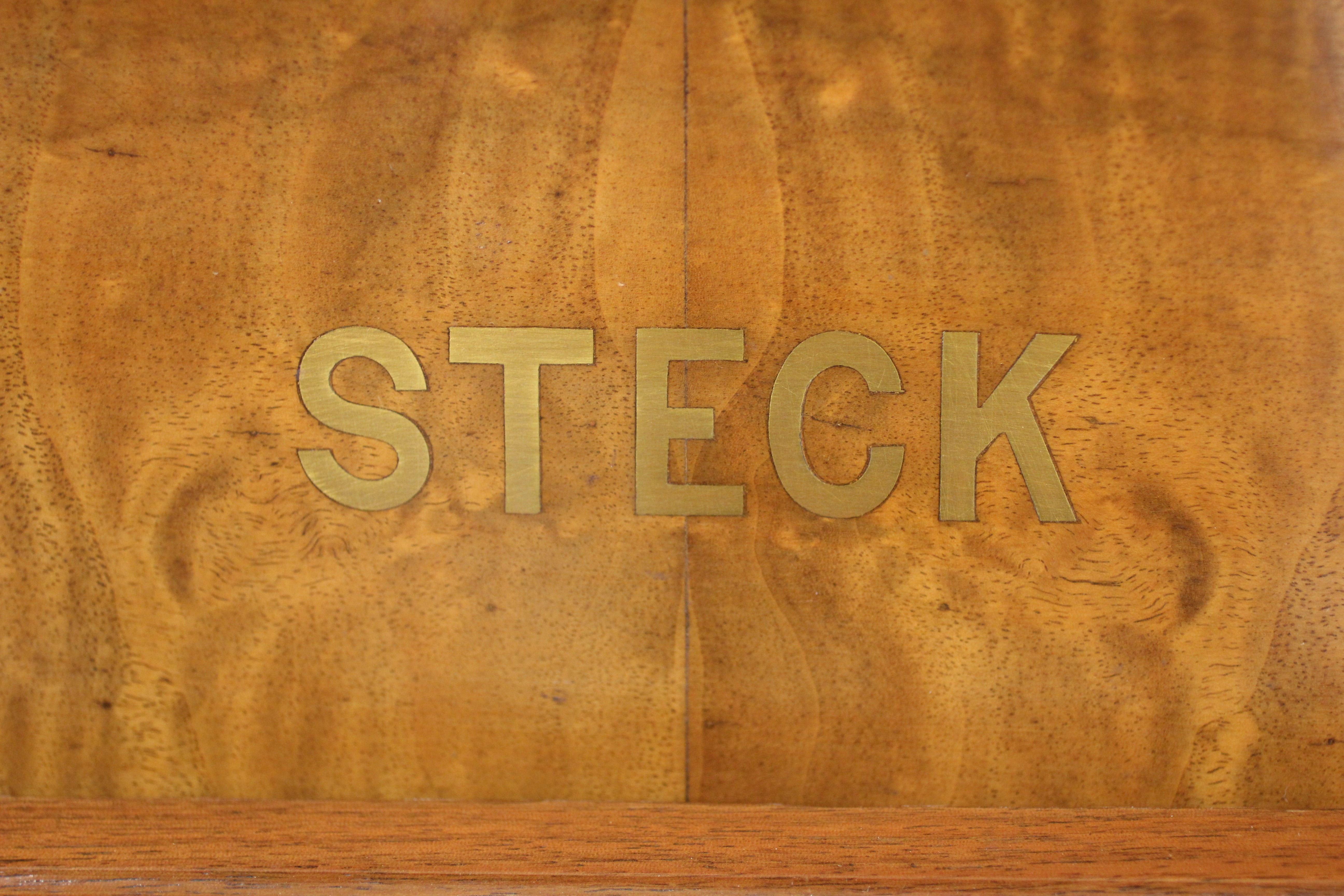 AN ART DECO UPRIGHT PIANO by Steck Image