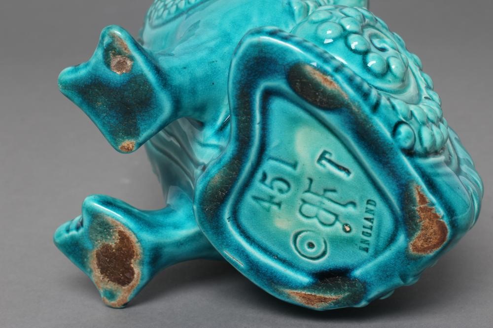 A BURMANTOFTS GROTESQUE TOAD SPOON WARMER Image