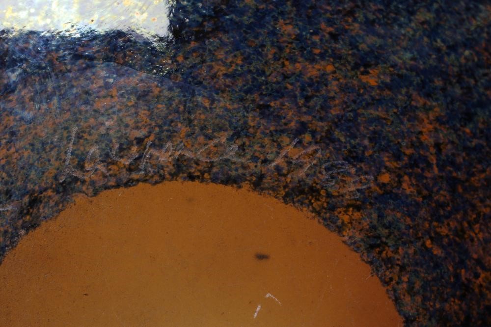 TWO IRIDESCENT GLASS BOWLS by Karen Lawrence Image