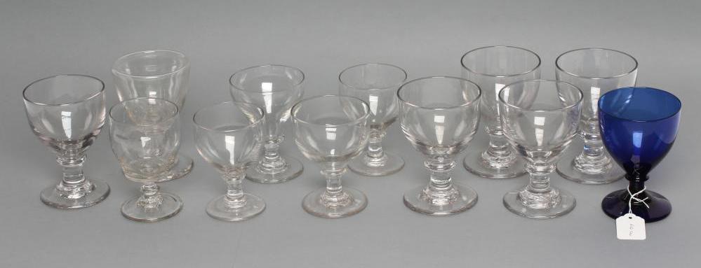 A COLLECTION OF TWELVE GLASS RUMMERS Image