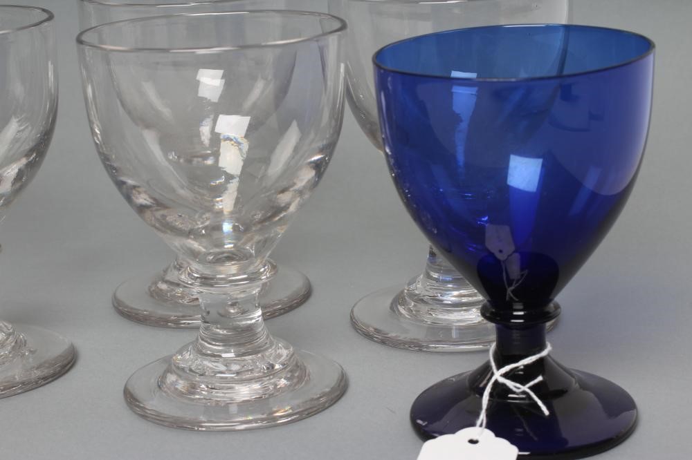 A COLLECTION OF TWELVE GLASS RUMMERS Image