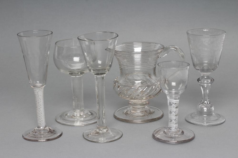 FIVE GEORGIAN WINES AND OTHER GLASSES Image