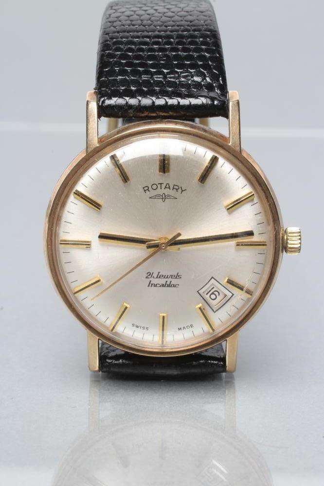 A GENTLEMAN'S 9CT GOLD ROTARY WRISTWATCH Image