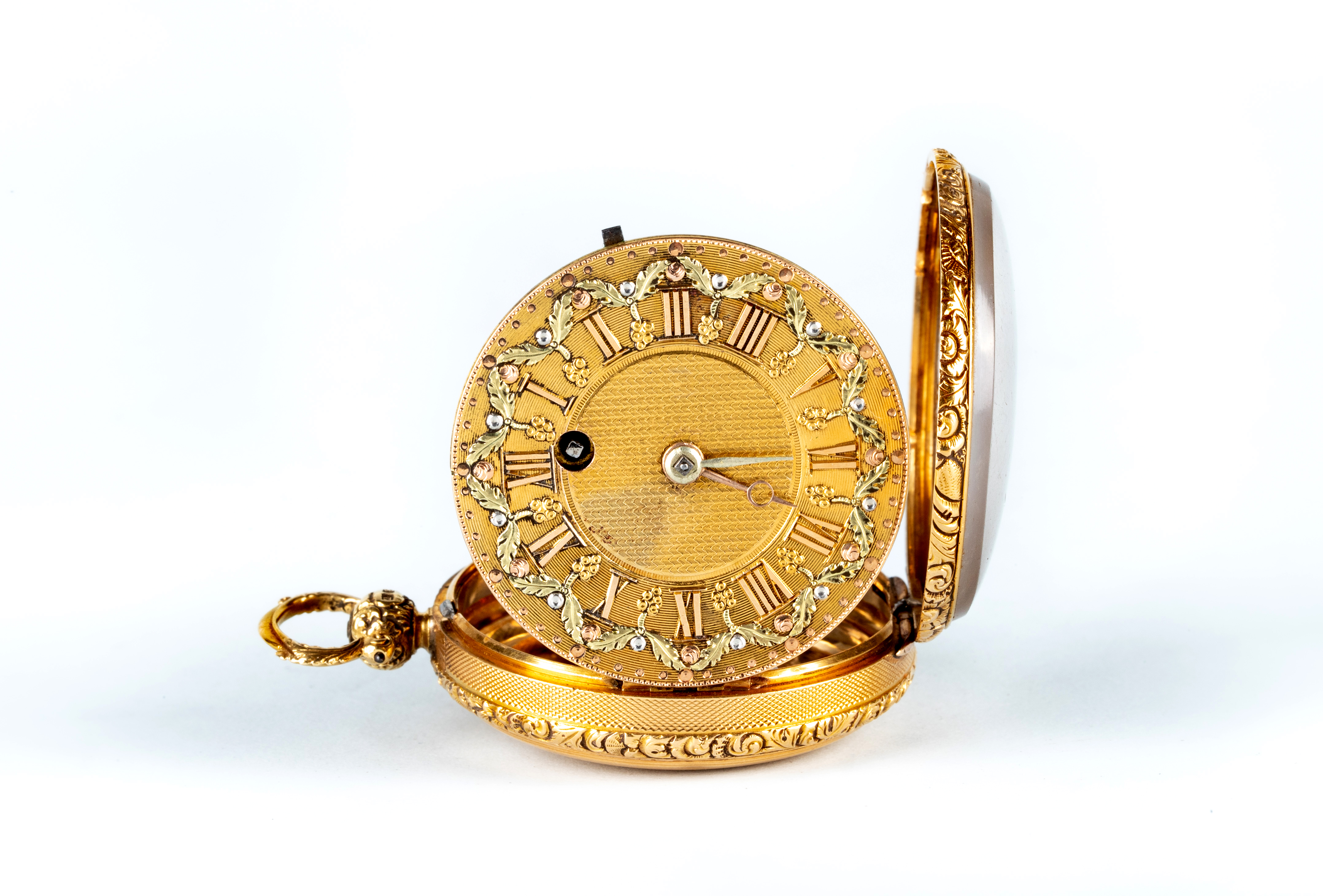 A LATE GEORGE III 18CT GOLD POCKET WATCH Image