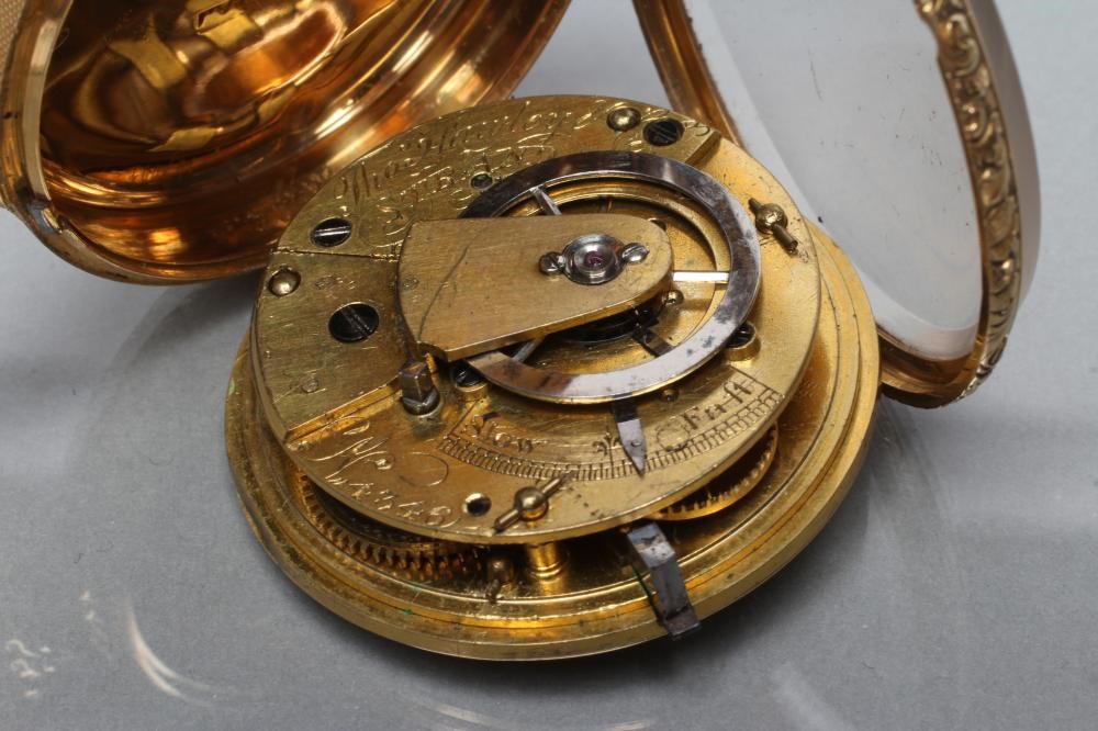 A LATE GEORGE III 18CT GOLD POCKET WATCH Image