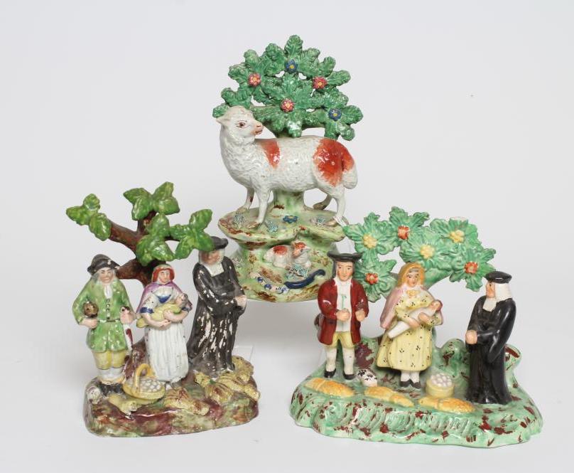 A WALTON PEARLWARE SHEEP Image