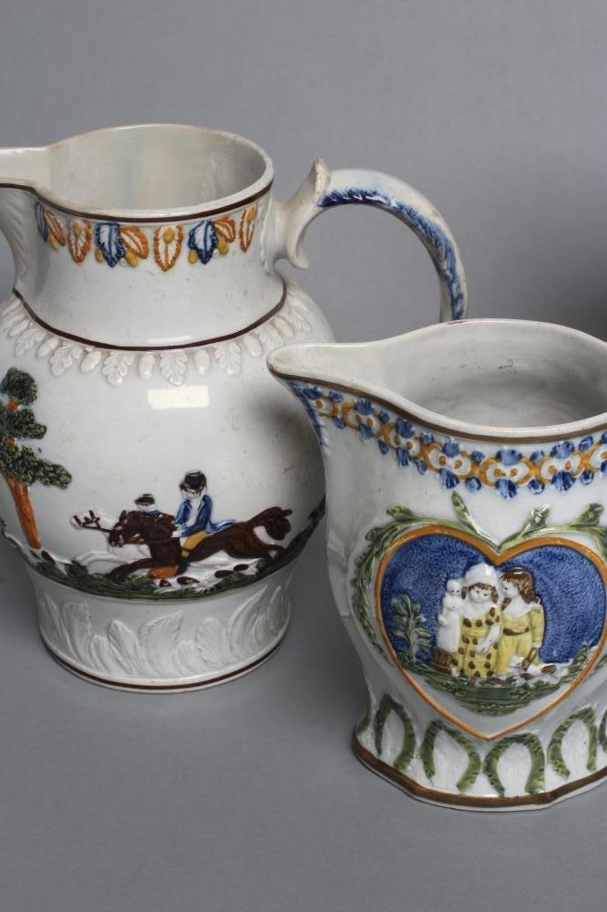 FOUR  PRATTWARE JUGS Image