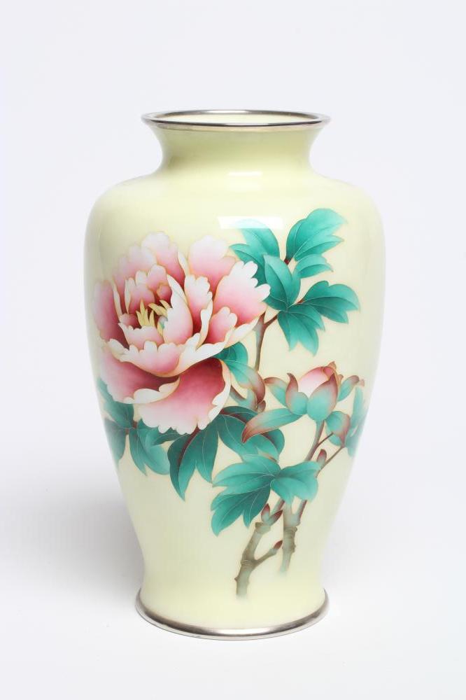 AN ANDO CLOISONNE ENAMEL VASE Image