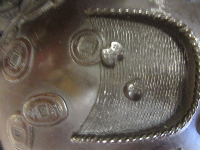 A LARGE JAPANESE BRONZED METAL VASE Image