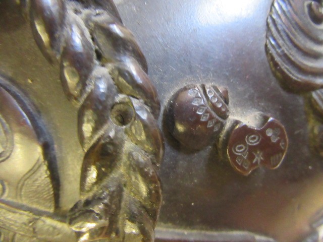 A LARGE JAPANESE BRONZED METAL VASE Image