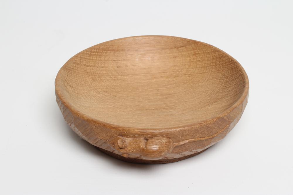 AN ADZED OAK NUT BOWL BY ROBERT THOMPSON Image