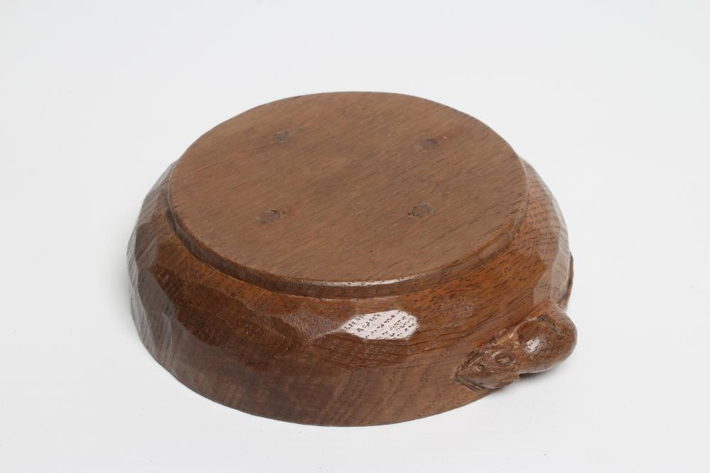 AN ADZED OAK PIPE BOWL BY ROBERT THOMPSON Image