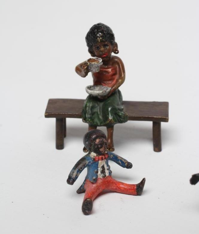 SIX VIENNA TYPE COLD PAINTED BRONZE MINIATURES Image