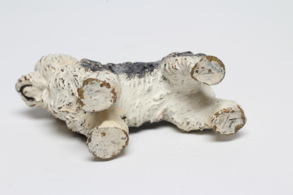 A VIENNA TYPE COLD PAINTED BRONZE OLD ENGLISH SHEEPDOG Image