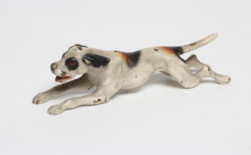 A VIENNA TYPE COLD PAINTED BRONZE HOUND Image