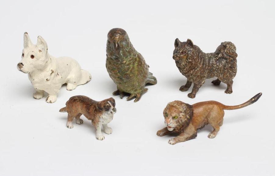 FIVE VIENNA TYPE COLD PAINTED BRONZE MODELS Image