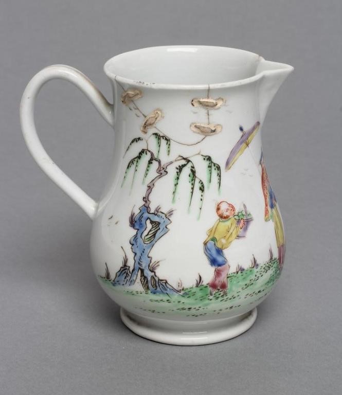 A FIRST PERIOD WORCESTER PORCELAIN SPARROW BEAK JUG Image