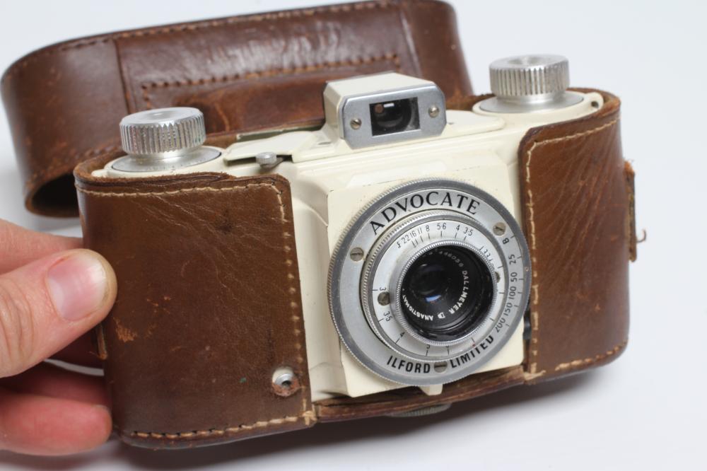 AN ADVOCATE CREAM CASED CAMERA Image