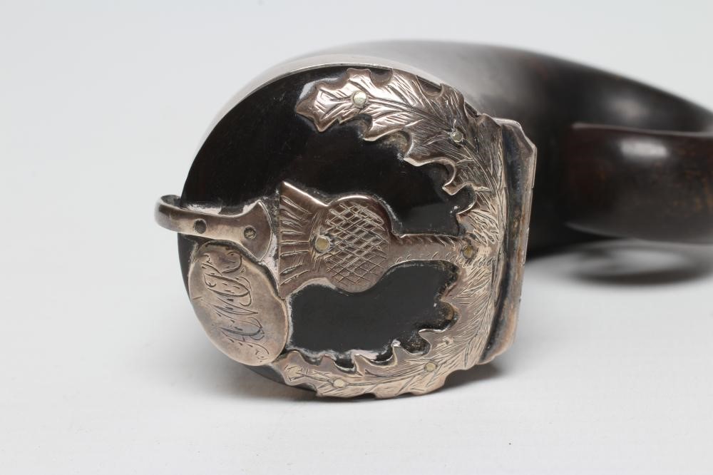 A SCOTTISH HORN SNUFF MULL Image