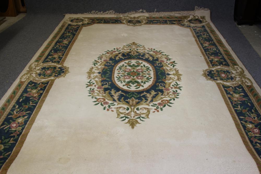 AN AUBUSSON STYLE CARPET Image