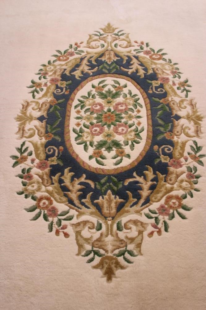 AN AUBUSSON STYLE CARPET Image