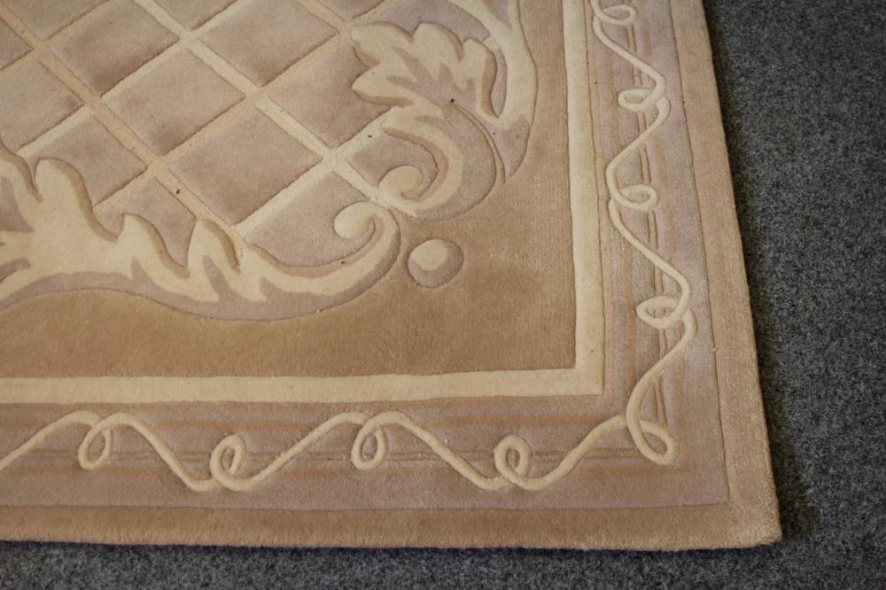 A CHINESE STYLE DEEP PILE CARPET in two tone champagne Image