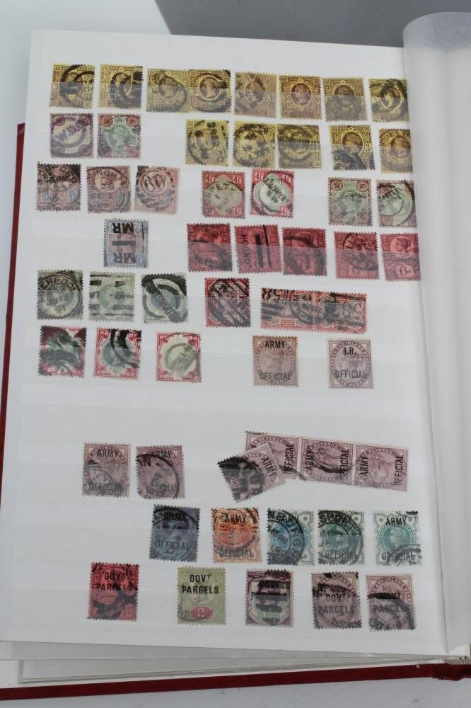 A LARGE STOCKBOOK CONTAINING GB COLLECTION FROM QUEEN VICTORIA TO EDWARD VIII (Est. plus 21% premium Image