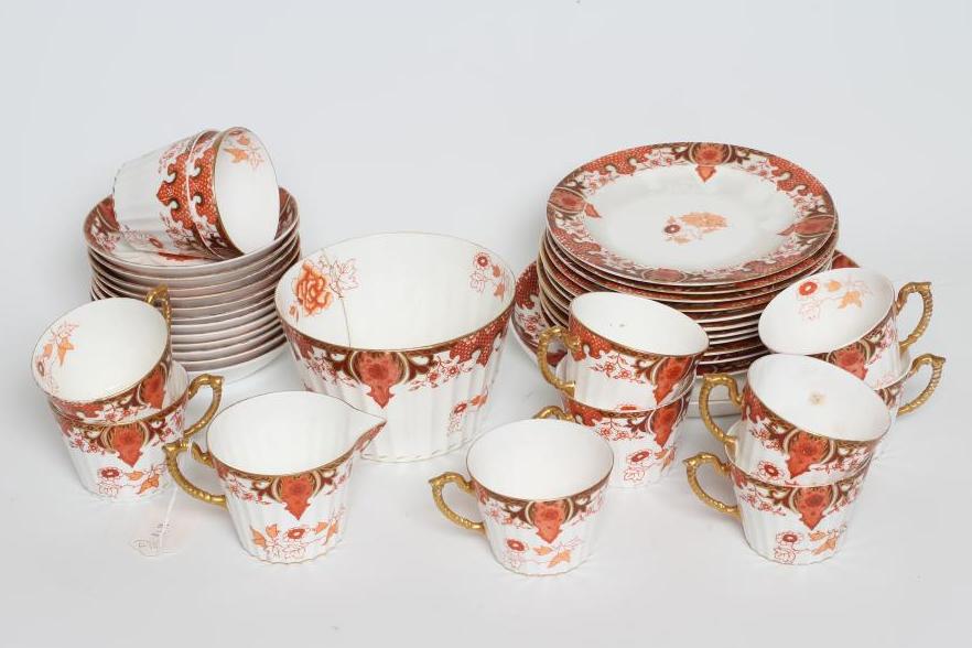 A DERBY CROWN PORCELAIN CO. LTD. CHINA PART TEA SERVICE Image